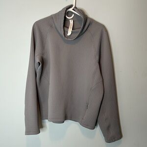Lululemon waffle knit funnel neck in size 12